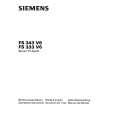 SIEMENS FS333V6 Owners Manual